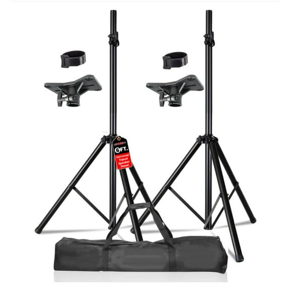 5 Core Speaker Stand Tripod Floor Heavy Duty Adjustable Max 72 Inch DJ Studio Monitor Stand Pole Mount