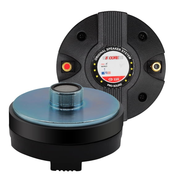 5 Core Compression Driver 1″ PA Horn Tweeter Pro Audio 800W 1.75″ Voice Coil 20Oz Magnet 8Ohm Driver