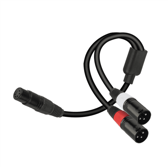 5-Core XLR Female to 3-Core Dual Xlr Male Audio Conversion Cable Xlr Amplifier Microphone Cable 0.5M
