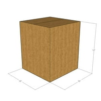 10x10x12 Kraft Brown Corrugated Shipping Boxes, 32 ECT Single-Wall, Qty 5