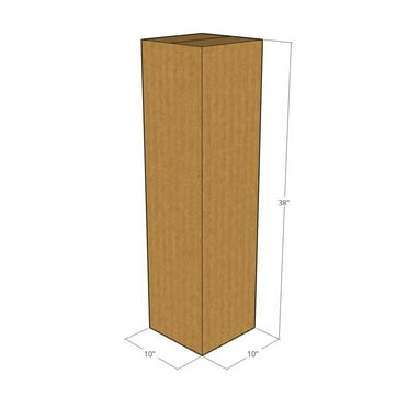 5 Corrugated Boxes 10x10x38 32 ECT - New for Packing or Shipping Needs