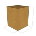 thumbnail image 1 of 12x12x16 Kraft Brown Corrugated Shipping Boxes, 32 ECT Double-Wall, Qty 5, 1 of 3