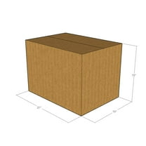 21x15x15 Kraft Brown Corrugated Shipping Boxes, 32 ECT Single-Wall, Qty 5