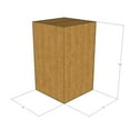 thumbnail image 1 of 6x6x10 Kraft Brown Corrugated Shipping Boxes, 32 ECT Single-Wall, Qty 5, 1 of 3
