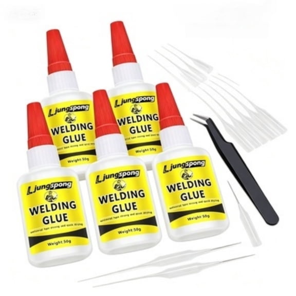 5 Count 50ml Welding High Strength Oily Glue, Heavy Duty Super Bond Adhesive, Waterproof Craft Glue for Daily Multi-Material Repair and DIY Projects