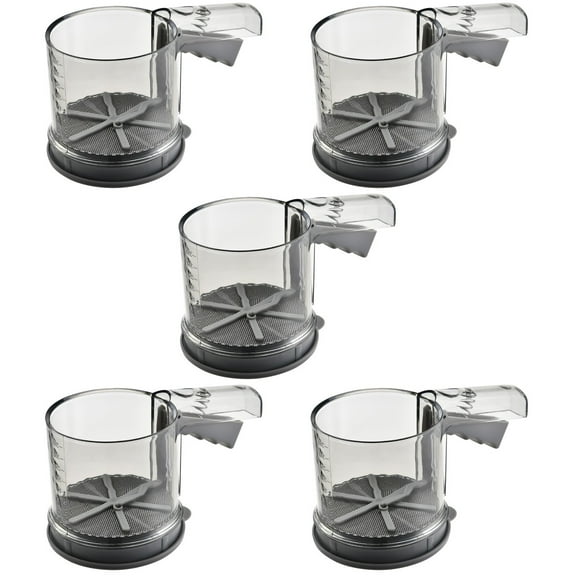 5 Count Colander for Kitchen Handheld Double-sided Flour Sifter