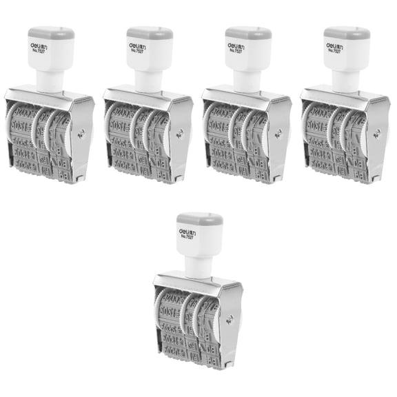 5 Count Date Stamp Custom Stamps for Business Stamper Self Inking