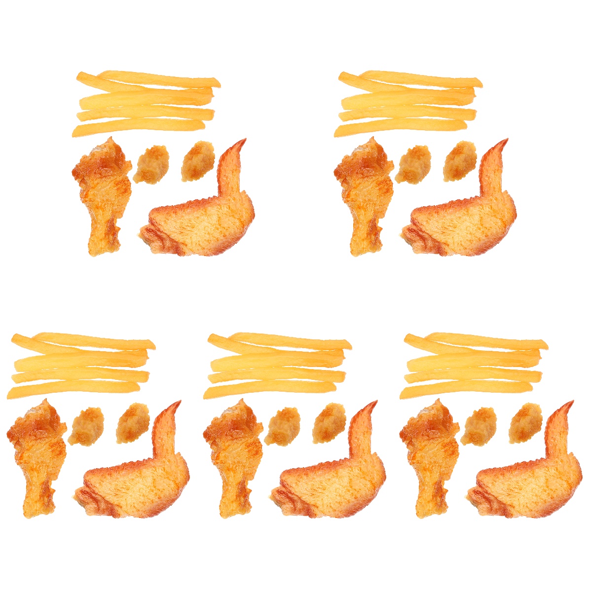 5 Count Fake Chicken Leg Food Sample Props Model Artificial