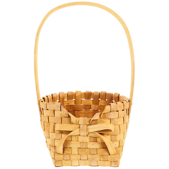 5 Count Fruit Baskets (oval Small Size) Picnic Toy Flower Girl Woven Shopping