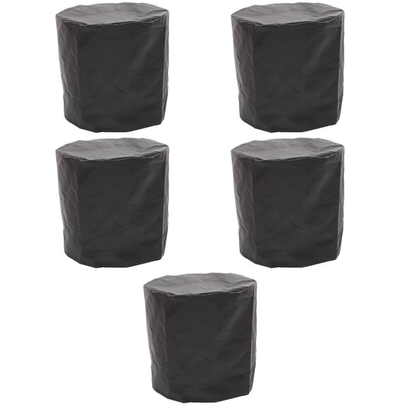 ROMANSENTIAL Waterproof Outdoor Furniture Cover for Home Protection Black 5Pcs