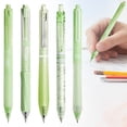 thumbnail image 1 of 5 Count Green Transparent Pastel Gel Ink Pens Set 0.5mm Fine Point Retractable Black Ink Click Candy Aesthetic Pens For Journaling Office Writing Nurse Pens, 1 of 8