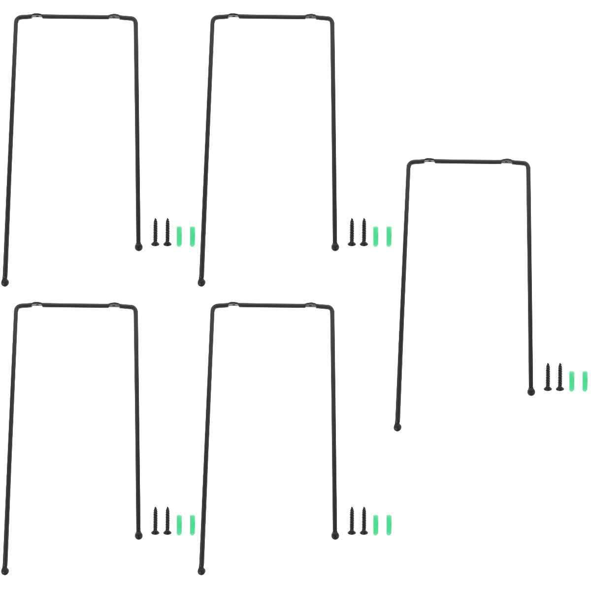 5 Count Has Wall Mounted Clothes Rack Hard Hat Holder for Truck Seat