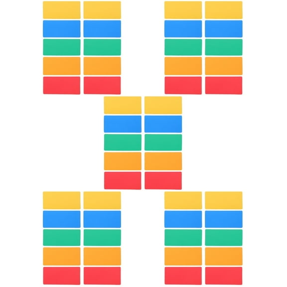 5 Count Magnetic Tiles for Whiteboard Wipe Label Kitchen Labels