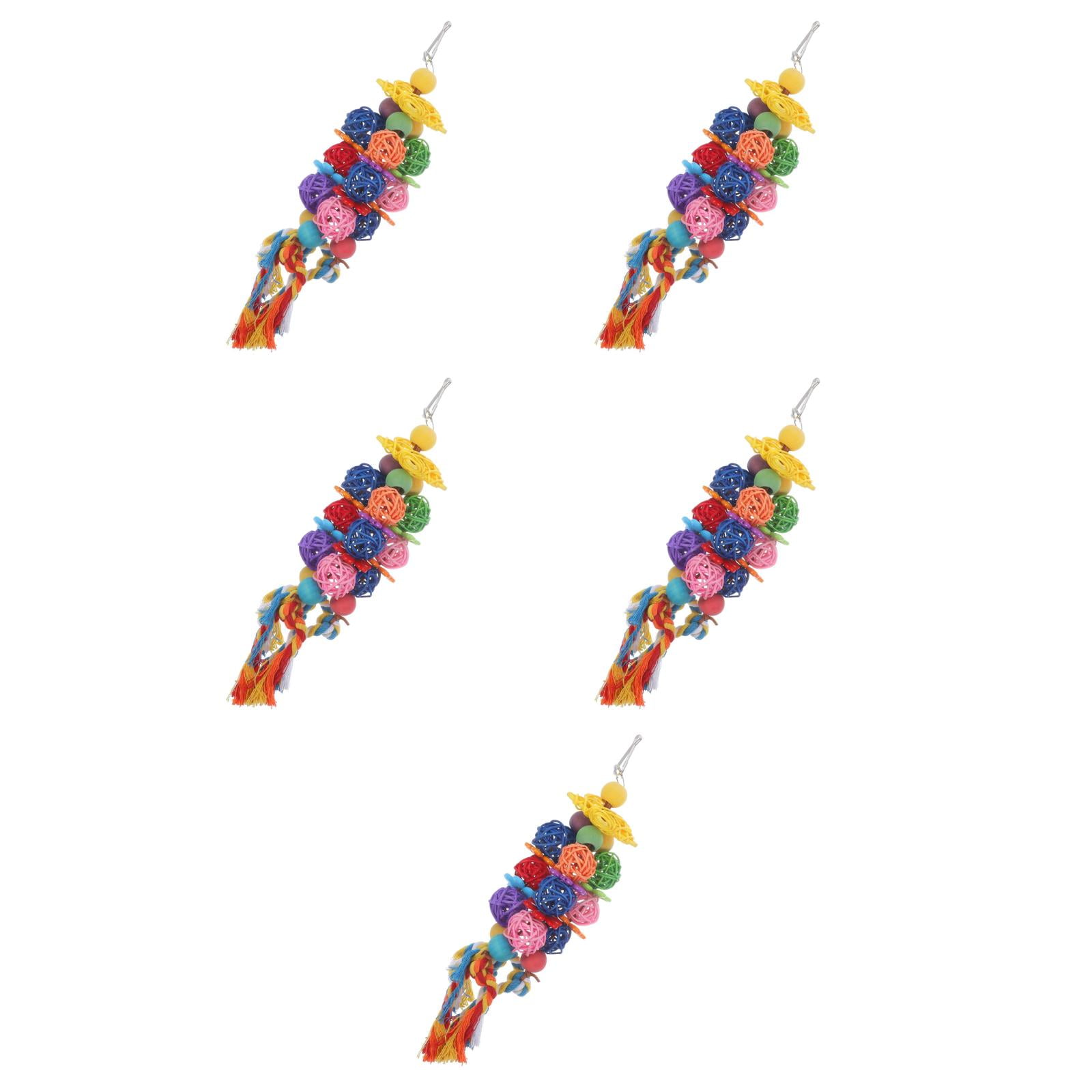 Swings Have Bird Cage Cleaner End Tool Reference: 5 Count Parrot Chewing Toy Hamster Toys Bird Swings For