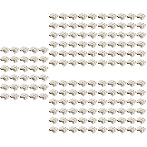 ROMANSENTIAL Stainless Steel Photovoltaic Cable Clips Silver for Solar Panel Wires