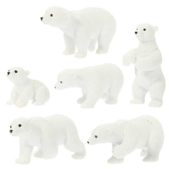 5 Count Polar Bear Micro Landscape Miniature Decoration