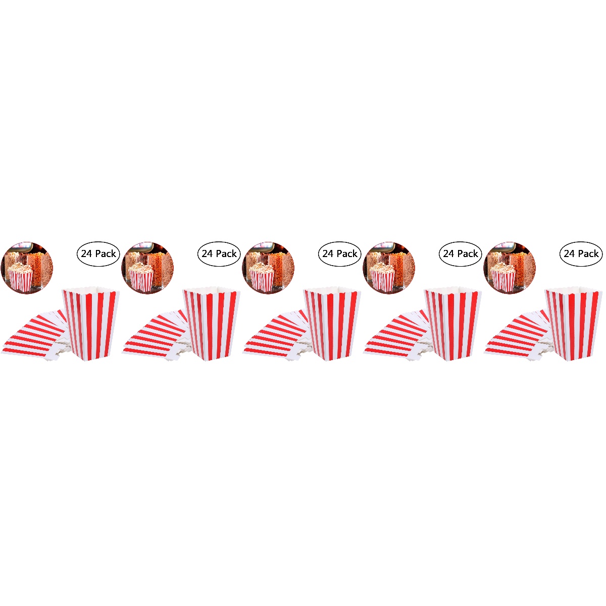 5 Count Popcorn Containers Popcorn Boxes Cracker Container Dessert Table Popcorn Cartons Popcorn