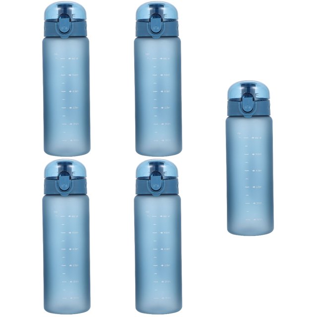 5 Count Portable Cup Water Bottle Sports Cups Glasses Kettle Hand