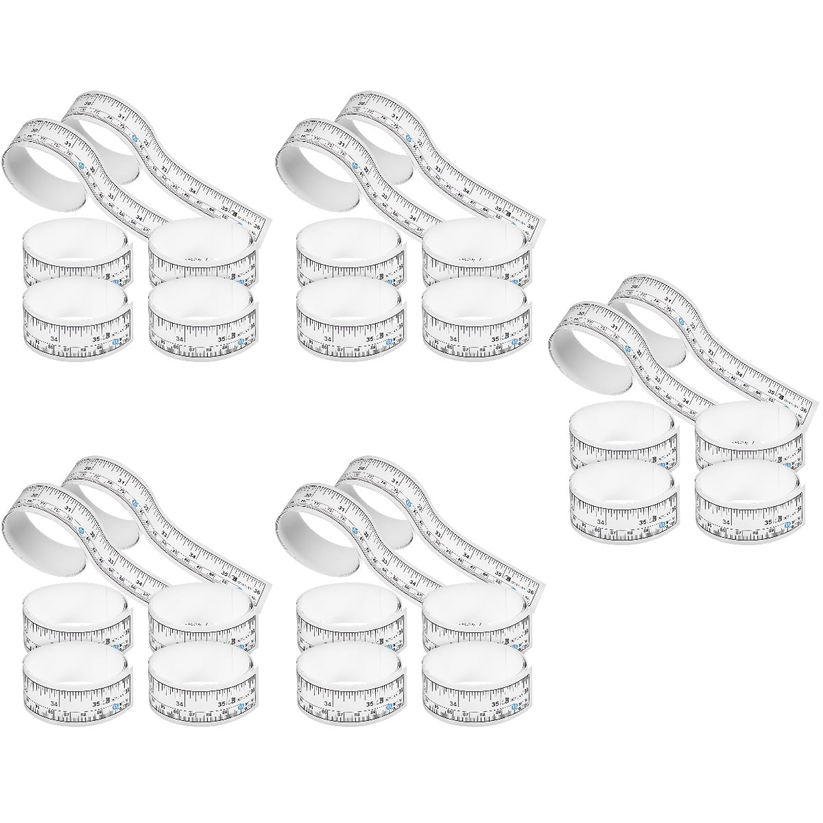 5 Count Sticker Clear Ruler Adhesive Tape Measuring Metric Measure ...