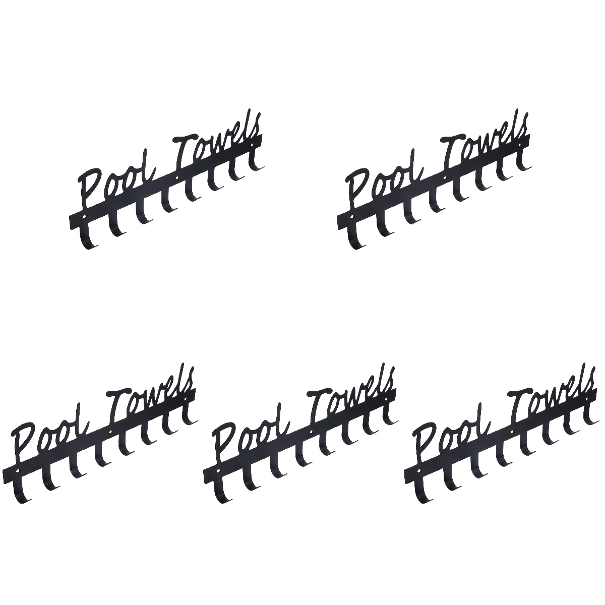 5 Count Towel Hook Rv Accessories Wall Rack The Office Bedrooms Outdoor