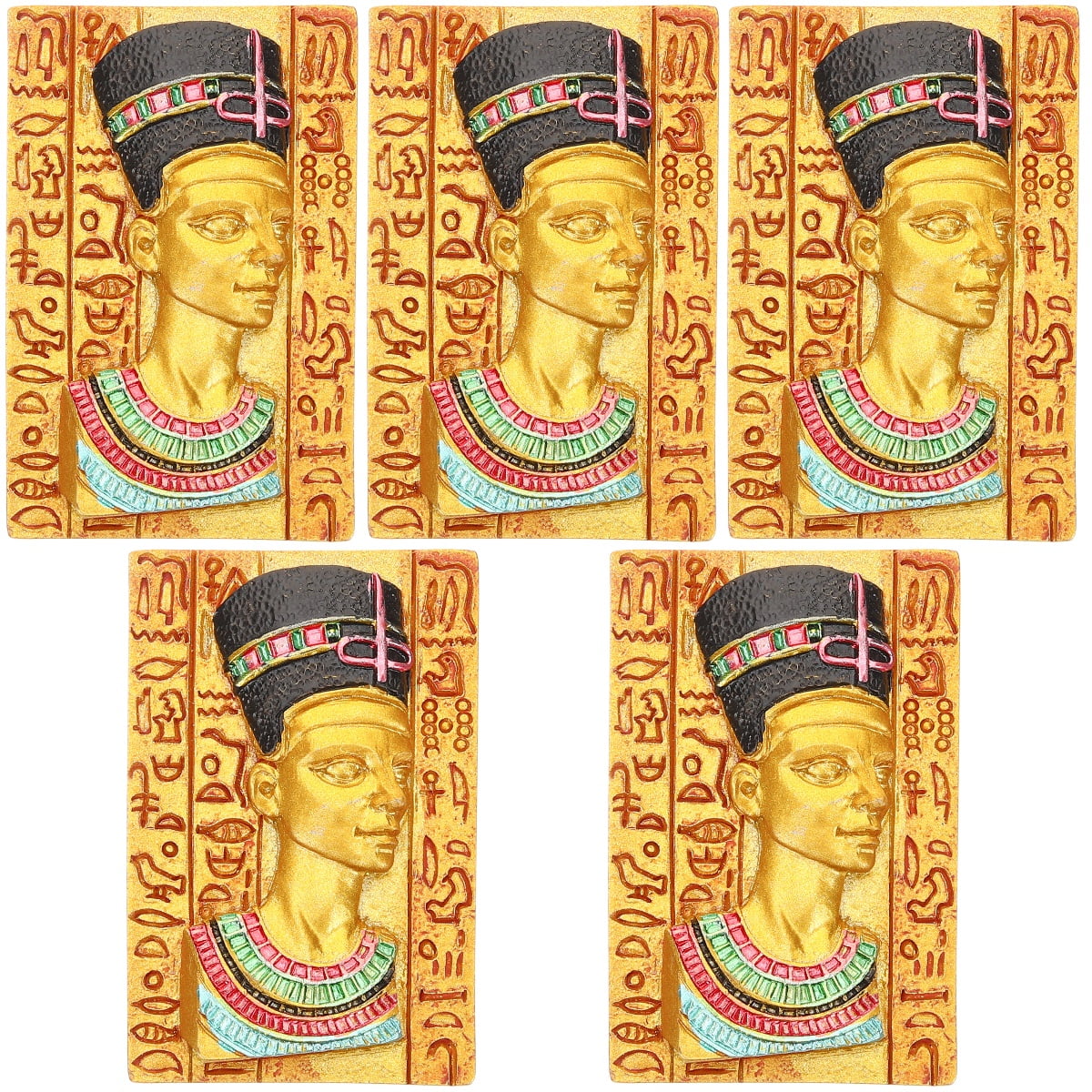 5 Count Wall Sticker Decor Egyptian Queen Fridge Ornament
