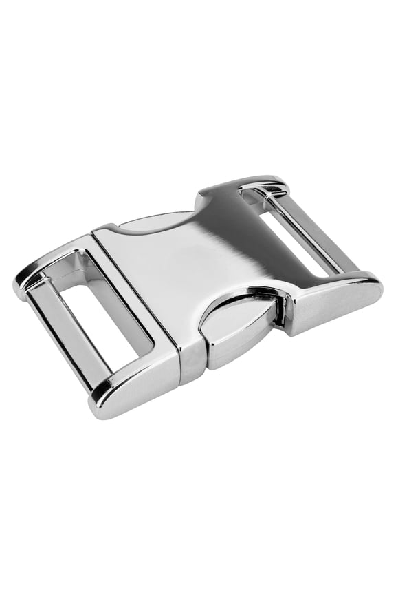 5 - Country Brook Design® 3/4 inch Metal Convex Non Adjustable Side Release Buckles
