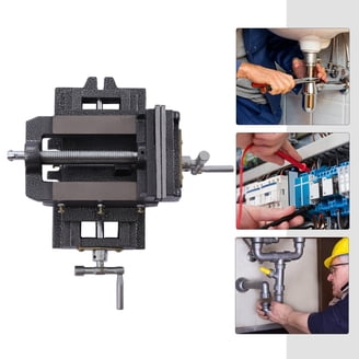 Tatayosi Cross Slide Vise Drill Press Vise 4inch Drill Press Metal Milling 2 Way X Y Benchtop Wood Working Clamp Machine
