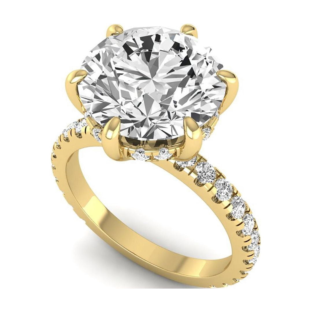 5 Ct Lab Grown Diamond Engagement Ring for Women, IGI Certified F Color ...