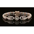 thumbnail image 1 of 5 Ct Round Cut Simulated Diamond Women's Tennis Bracelet 14k 2-Tone Gold Plated, 1 of 1
