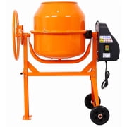 5 Cu Ft Electric Cement Mixer 650W Portable for Mortar Stucco Fodder