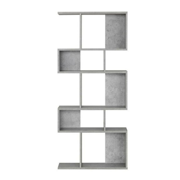 5 Cubes Ladder Shelf, Corner Bookshelf Display Rack Bookcase, Modern 5-Tier Storage for Bedroom, Living Room, Entryway - P2 Particleboard & MDF, 44lbs Capacity