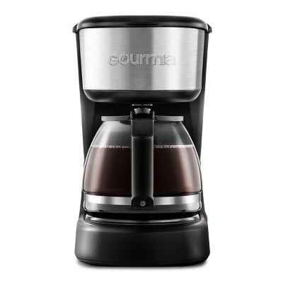 5 Cup One-Touch Switch Coffee Maker with Auto Keep Warm Black: Small Drip Coffee Machine, 700W, Basket Filter