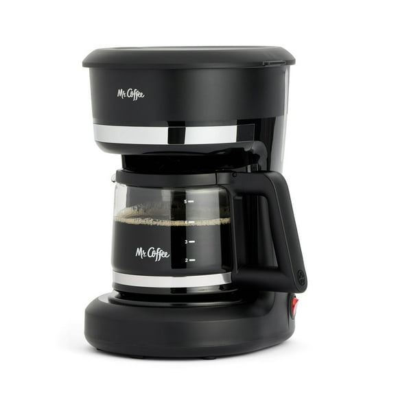 5-Cup Switch Coffee Maker Black: Small Drip Coffee Machine, Electric, Paper Filter, 25 oz Capacity