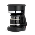 thumbnail image 1 of 5 Cup Switch Coffee Maker, Small Drip Coffee Machine, Electric, Paper Filter, 25 oz Capacity, Black, 1 of 6