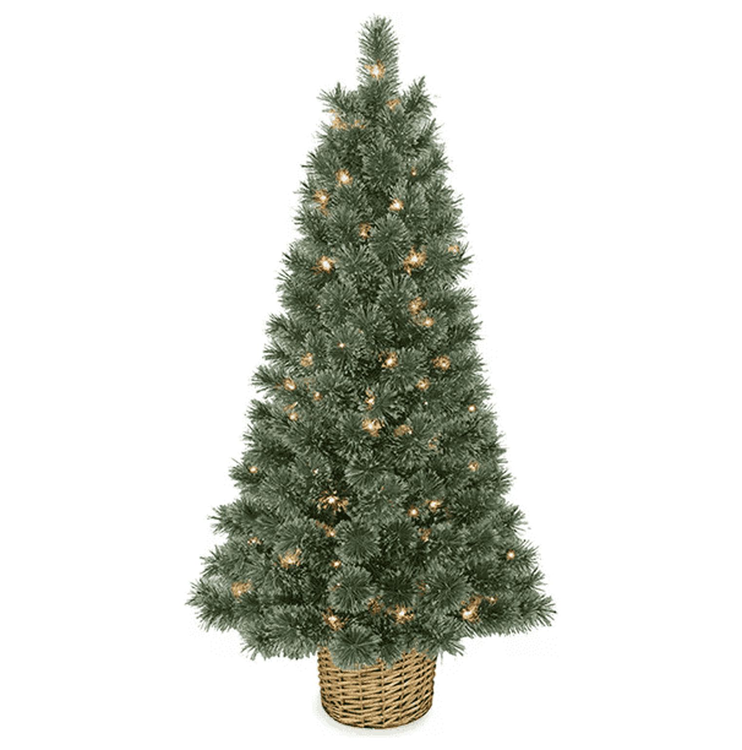 5' Cupid Cashmere PreLit Artificial Christmas Urn Tree Clear Lights