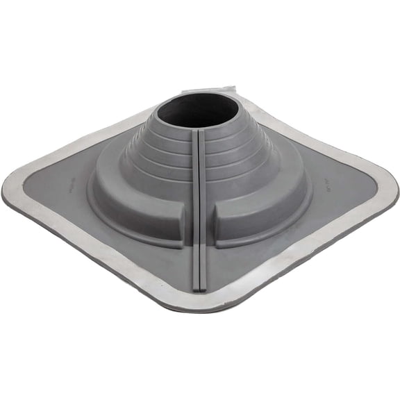 #5 DEKTITE Square Base Combo Pipe Flashing Boot: Gray EPDM Square Base Flexible Pipe Flashing Dektite (DC105GC)