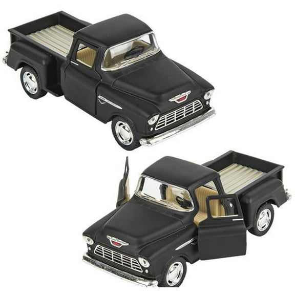 5" DIE-CAST 1955 CHEVY STEPSIDE PICK UP BLACK