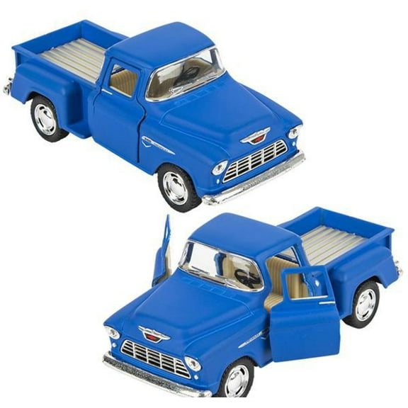 5" DIE-CAST 1955 CHEVY STEPSIDE PICK UP BLUE