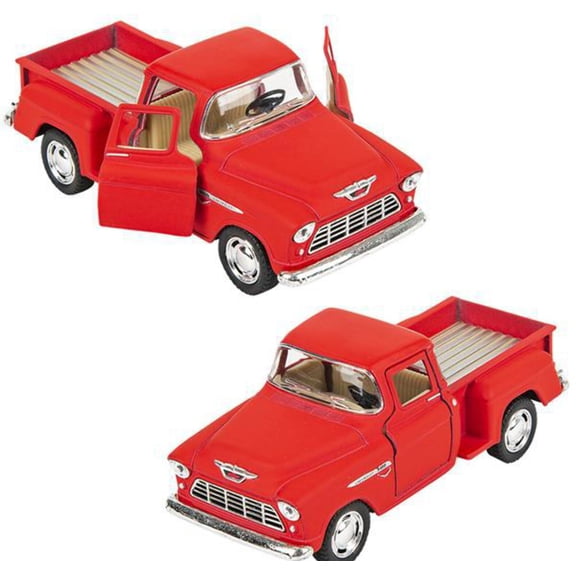 5" DIE-CAST 1955 CHEVY STEPSIDE PICK UP RED