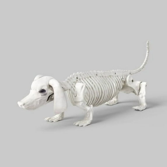 5" Dachshund Skeleton Halloween Decorative Prop