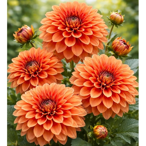 5 Dahlia Ball "Copperboy" Tubers for Planting (5 Large Tubers)