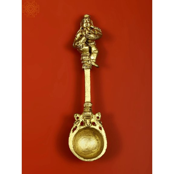 5" Dancing Krishna Ritual Spoon