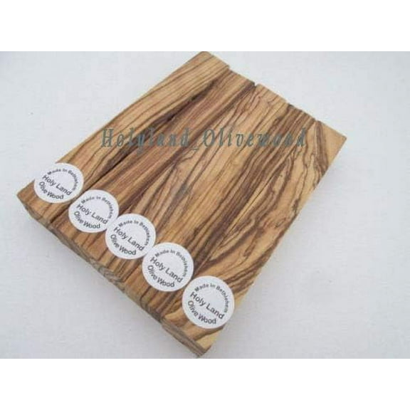 5 ~ Dark Grains& Extremely Figured ~ Bethlehem Olive Wood Pen Turning Pen Blanks