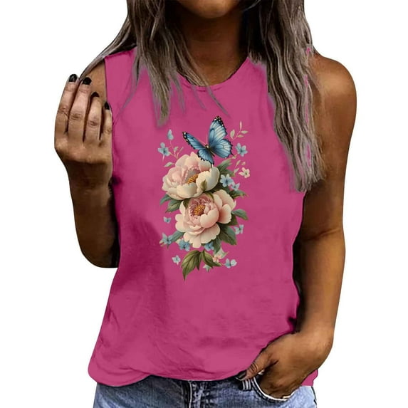 VOESLSOO Plus Size Summer Tops For Curvy Women White Tank Top Women Athletic Women Tunic Tops 3/4 Sleeve Womens Tops Trendy Summer Y2k Women Blouses