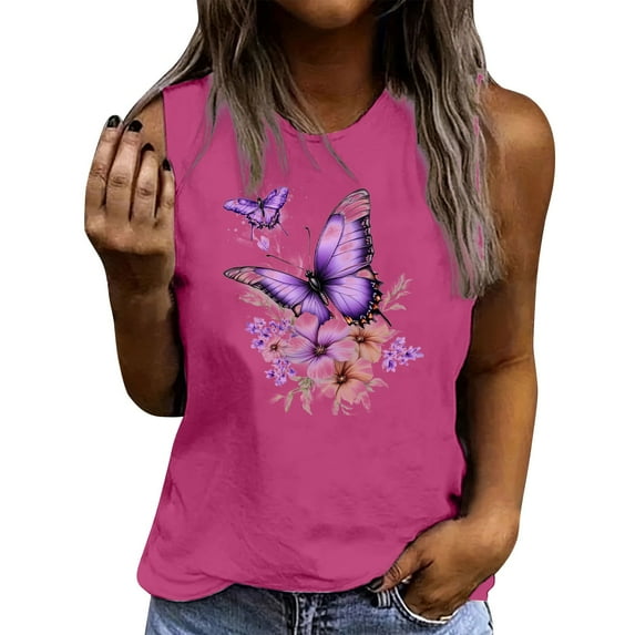 5 Days Get It Fast VOESLSOO Summer Tops For Women 2025 Vacation Trendy Tank Tops For Women 2025 Pack Tunic Length Summer Tops For Women 2025 Vacation Womens Tops Casual Dressy Women Blouses Under $7