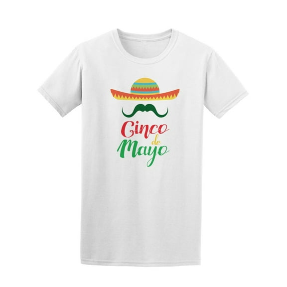 5 De Mayo Sombrero T-Shirt Men -Image by Shutterstock, Male Medium