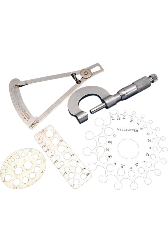 5 Diamond Gemstone Sizing Weight Carat Gauge Sizer Tool