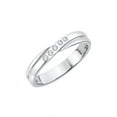 thumbnail image 1 of 5 Diamond Wedding Band in Sterling Silver (1/20 cttw) (I-Color, SI3-I1 Clarity) (Size-5.5), 1 of 3
