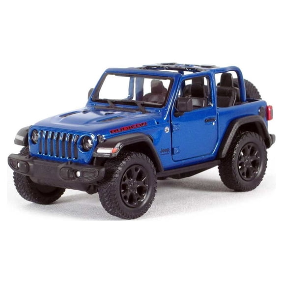 5" Die-cast: 2018 Jeep Wrangler Rubicon Conv. (Blue) 1/34 Scale