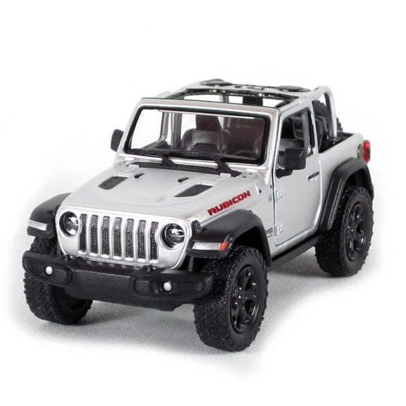 5" Die-cast: 2018 Jeep Wrangler Rubicon Conv. (Silver) 1/34 Scale